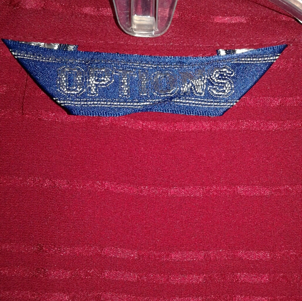 Options Red Blouse - Picture 4 of 7